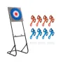 Axe Throwing Game, Plastic Bristle Target with 8 Throwing Axes Set, Foldable Steel Frame, Easy to Store, Stable Placement for In