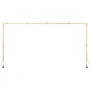 Over The Table Rod Stand with Clamps, 13"-42" Tall & 28"-98" Length Adjustable, Metal Table Arch Stand, Tabletop Balloon Arch Fr