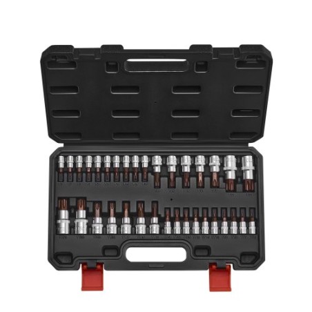 it Socket Set 34-Piece Solid Star and Tamper Proof T6-T70 S2 Alloy Steel