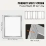Screen Printing Kit, 2 Pieces Aluminum Silk Screen Printing Frames, 20x24inch Silk Screen Printing Frame with 230 Count Mesh, Hi