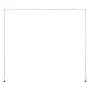 Over The Table Rod Stand with Clamps, 13"-42'' Tall & 28"-98" Length Adjustable, Metal Table Arch Stand, Tabletop Balloon Arch F