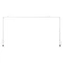 Over The Table Rod Stand with Clamps, 13"-42'' Tall & 28"-98" Length Adjustable, Metal Table Arch Stand, Tabletop Balloon Arch F