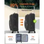 Softside Expandable Luggage with Spinner Wheels, 24 inch / 61 cm Softside Checked Medium Luggage, Lightweight Checked Suitcase w