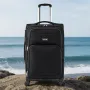 Softside Expandable Luggage with Spinner Wheels, 24 inch / 61 cm Softside Checked Medium Luggage, Lightweight Checked Suitcase w