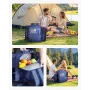 VEVOR Picnic Backpack, Beach Picnic Backpack Bag for 4 Person with Insulated Cooler Compartment, Detachable Bottle/Wine Holder, 