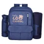 Picnic Backpack, Beach Picnic Backpack Bag for 4 Person with Insulated Cooler Compartment, Detachable Bottle/Wine Holder, Lightw