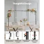 Over The Table Rod Stand with Clamps, 13"-42" Tall & 28"-98" Length Adjustable, 2 Packs Table Arch Stand, Tabletop Balloon Arch 