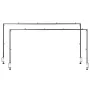 VEVOR Over The Table Rod Stand with Clamps, 13"-42" Tall & 28"-98" Length Adjustable, 2 Packs Table Arch Stand, Tabletop Balloon