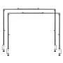 Over The Table Rod Stand with Clamps, 13"-42" Tall & 28"-98" Length Adjustable, 2 Packs Table Arch Stand, Tabletop Balloon Arch 