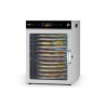 12 bakker roterende mad dehydrator maskine rustfrit stål 800W frugt tørring