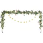 Over The Table Rod Stand with Clamps, 13"-42" Tall & 28"-98" Length Adjustable, Metal Table Arch Stand with Rattan, Tabletop Bal