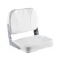 Boat Seat, Low Backrest, Folding Fishing Boat Seat with Thickened Sponge Cushion & Waterproof PVC Leather, Aluminum Alloy Hinges