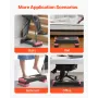 Aerobic Exercise Step Platform, 28-Inch Workout Aerobic Stepper, Height Adjustable Fitness Training Step Deck Trainer with 4 Ris
