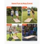 Cornhole Set, 4x2 ft Corn Hole Game Boards, Solid Wood Portable Toss Board, Indoor and Outdoor Cornhole Play for Adults, Toss Ga