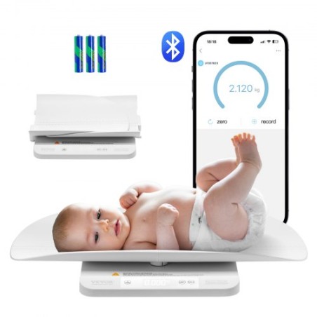 Baby skala smart Bluetooth spædbarnsvægt digital skala med holdfunktion