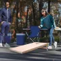 VEVOR Cornhole-sæt, 4x2 ft Corn Hole-spillebrætter, bærbart kastebræt i massivt træ, indendørs og udendørs Cornhole-leg for