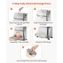 VEVOR Pizza Dough Roller Sheeter, 3-16 Inch Semi-automatic Stainless Steel Pizza Press, Commercial Electric 390W Pasta Maker Mac