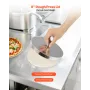VEVOR Pizza Dough Roller Sheeter, 3-16 Inch Semi-automatic Stainless Steel Pizza Press, Commercial Electric 390W Pasta Maker Mac