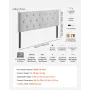 VEVOR Headboard, Full Size Headboard with Adjustable Height, Comfortable Diamond Tufted for Full Size Bed, W 56.3 x H（35.6-47.4）