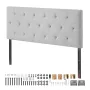 Headboard, Full Size Headboard with Adjustable Height, Comfortable Diamond Tufted for Full Size Bed, W 56.3 x H（35.6-47.4）inches