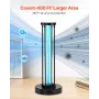 UV Light, 36W Ultraviolet Lamp with Ozone Purifier, UVC Lamp with 30/60/120 Minutes 3-Gear Timer and Remote Control, for Room up