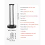 UV-lys, 36W ultraviolet lampe med ozonrenser, UVC-lampe med