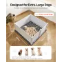 Dogs Whelping Box, 60 x 60 x 24 tommer, PVC-hvalpekravlegård i