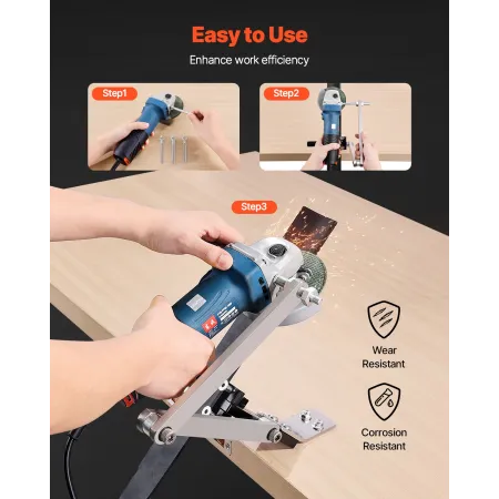 VEVOR Lawn Mower Blade Sharpener and Balancer, 15° - 45° Adjustable Lawnmower Blade Sharpening Tool with 4 Adapter Pins, Ball Be