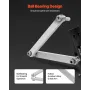 Lawn Mower Blade Sharpener and Balancer, 15° - 45° Adjustable Lawnmower Blade Sharpening Tool with 4 Adapter Pins, Ball Bearings