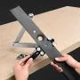 Lawn Mower Blade Sharpener and Balancer, 15° - 45° Adjustable Lawnmower Blade Sharpening Tool with 4 Adapter Pins, Ball Bearings
