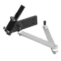 Lawn Mower Blade Sharpener and Balancer, 15° - 45° Adjustable Lawnmower Blade Sharpening Tool with 4 Adapter Pins, Ball Bearings