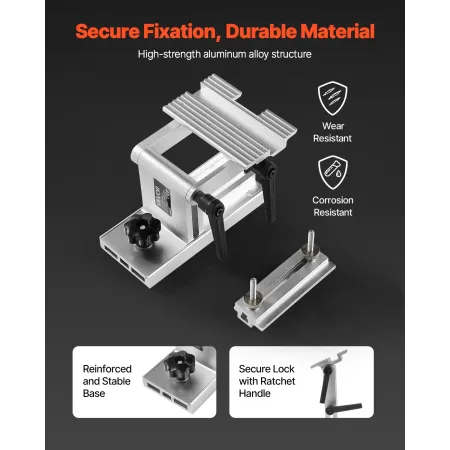 Sharpening Tool Rest Jig, Adjustable Replacement Tool Rest Sharpening Jig for 6" or 8" (152 mm or 203 mm) Bench Grinders – with 