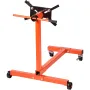 Engine Stand, 340 kg Rotating Engine Motor Stand with 360 Degree Adjustable Head, Cast Iron Motor Hoist Dolly, 4-Caster, 4 Adjus