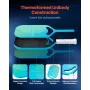Pickleball Paddle with Aero Throat, T700 Carbon Fiber Surface & Honeycomb Core, Professional Pickleball Paddle with Increased Po