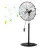 24" Industrial Pedestal Fan 3-Speed Oscillating Fan Height Adjustable