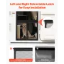RV Screen Door Protector, 571.5 x 508 mm Door Grille, Easy to Install and Disassemble, Reinforced Breathable Protective Mesh, Al