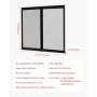 RV Screen Door Protector, 571.5 x 508 mm Door Grille, Easy to Install and Disassemble, Reinforced Breathable Protective Mesh, Al