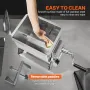 VEVOR manuel kødmixer, 30L vippetank kødbehandlingsudstyr (mixing Max 30LBS for kød), rustfrit stål kødmixer, pølse