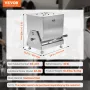 VEVOR Manual Meat Mixer, 30L Tilt Tank Meat Processing Equipment(Mixing Max 30LBS for Meat), Stainless Steel Meat Mixer, Sausage