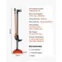 Farm Jack med base, 122 cm Utility High Lift Farm Jack, 3,18