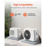 VEVOR Mini Split Pad, for 9000-36000BTU Ductless Air Conditioner Heat Pump Systems, 960x460x74 mm Plastic Outdoor Condenser Equi