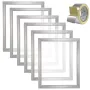 Screen Printing Kit Silk Screen Printing Frame 40.6 cm x 50.8 cm 110 Count Mesh 6pcs