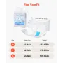 VEVOR Adult Briefs with Tabs, Super Absorbent Incontinence Briefs for Men and Women, Disposable Adult Diapers with Leakproof 3D 
