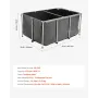 Canvas Fish Dam, 270 Gal Above Ground Fish Dam, PVC Koi Tank