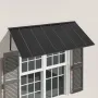 fast metalmarkise 80 x 36 tommer, vinduesmarkisedørkage, stabil