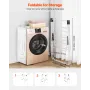 Clothes Drying Rack, 2-Tier Foldable Laundry Dryer Rack with Sock Clips & 21 Drying Rods, Metal Height Adjustable Drying Racks f