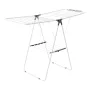 Clothes Drying Rack, 2-Tier Foldable Laundry Dryer Rack with Sock Clips & 21 Drying Rods, Metal Height Adjustable Drying Racks f