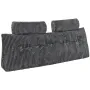 Headboard Pillow, Queen Size Wedge Headboard Pillow with 2 Side Pockets and 2 Headrests, Bed Wedge Pillow with Washable Flannel 