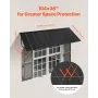 Fast Metal Markise 104 x 36 tommer, Vindue Markise Dør