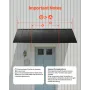 Fixed Metal Awning 104 x 36 in, Window Awning Door Canopy, Stable Triangle Steel Frame Awnings for Doors Exterior Rain, Snow & S
